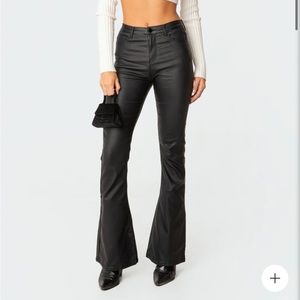 EDITED BLACK LEATHER PANTS